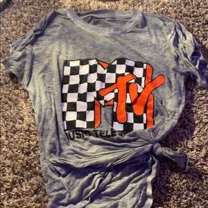 tied short sleeve tee